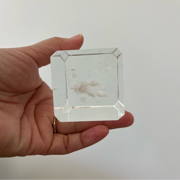 Disney’s Bambi w Butterflies Laser Etched Glass Display Paperweight Clear - Picture 4 of 6